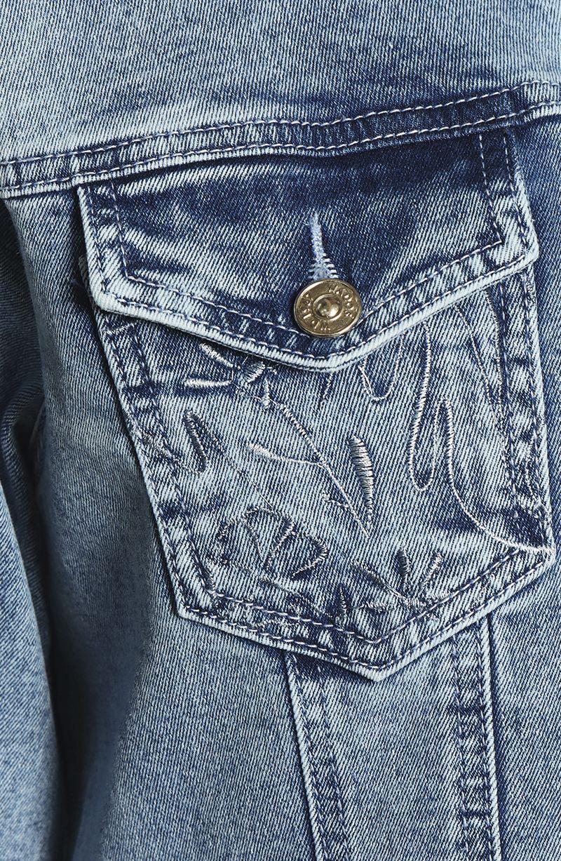 Chaqueta Clasica Denim Bordado-3