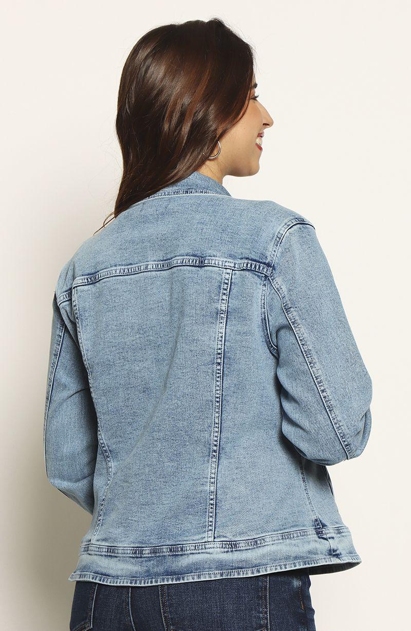 Chaqueta Clasica Denim Bordado-4