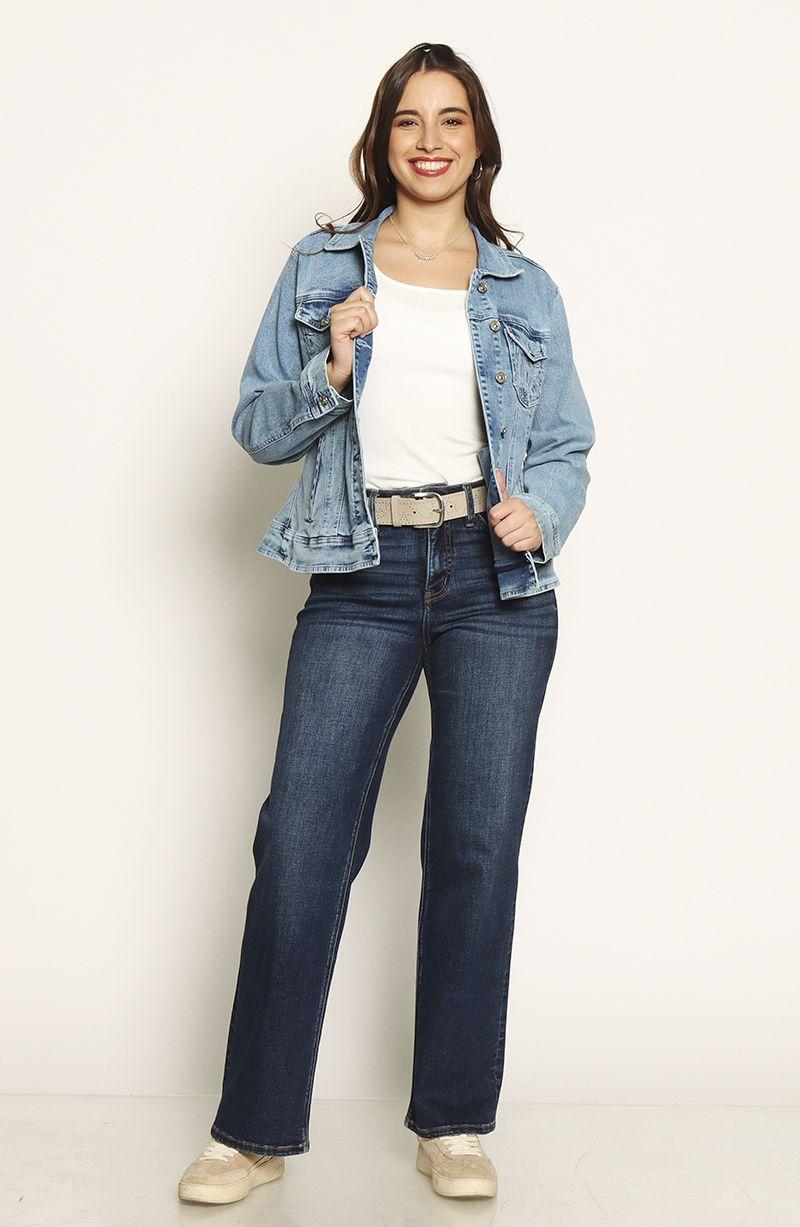 Chaqueta Clasica Denim Bordado-5