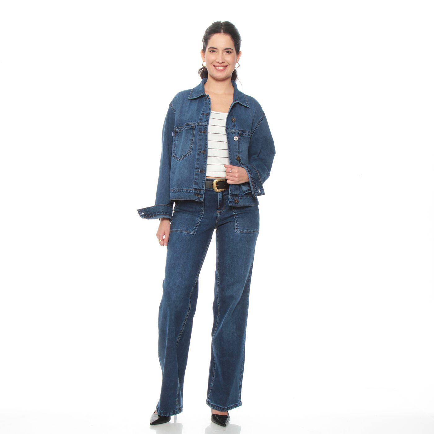 Chaqueta Denim Oversize Manga Larga-4