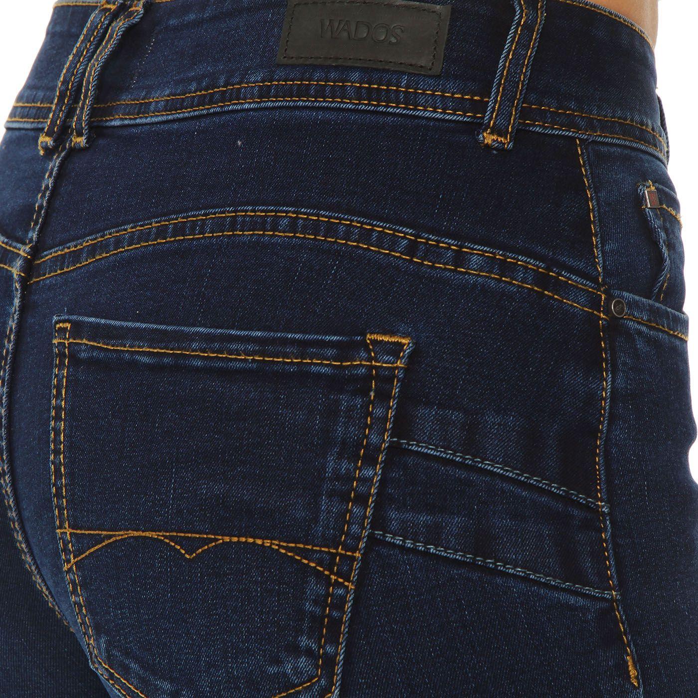 Jeans Slim Tiro Alto Push Up Pretina Media 2 Botones-9