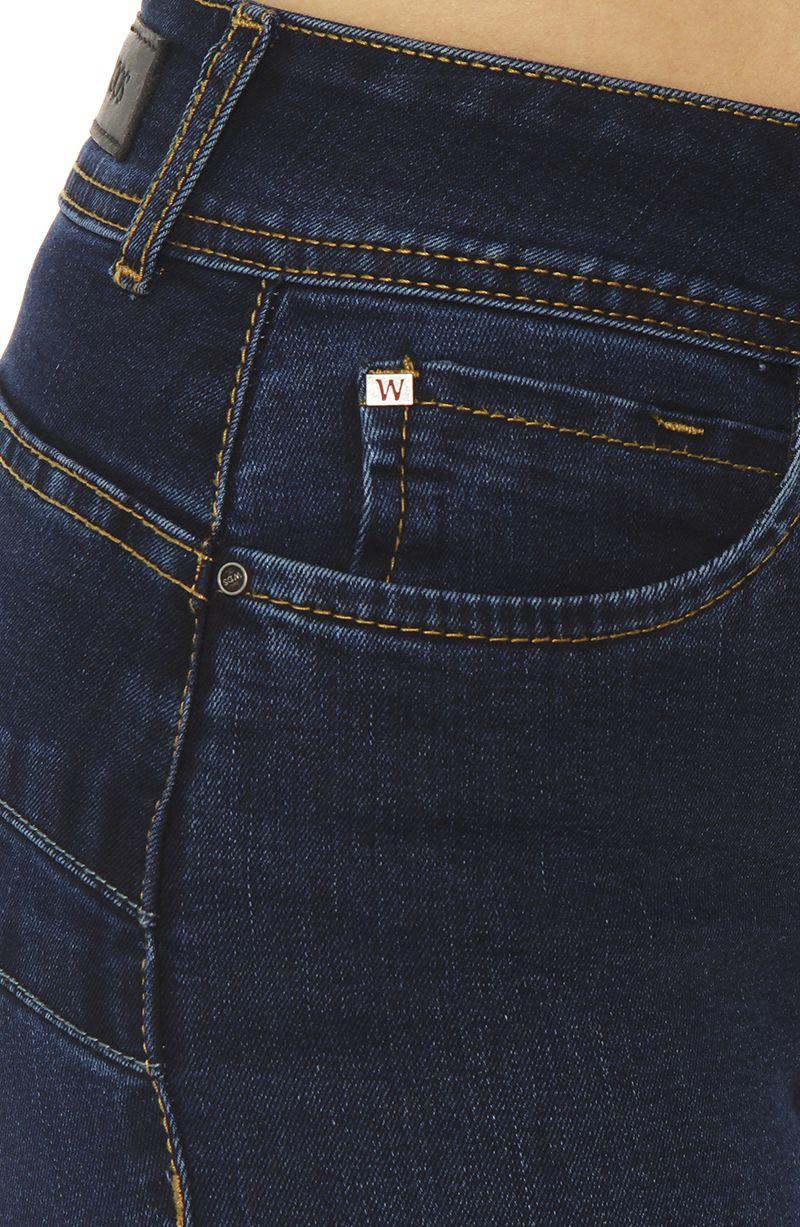 Jeans Slim Tiro Alto Push Up Pretina Media 2 Botones-7