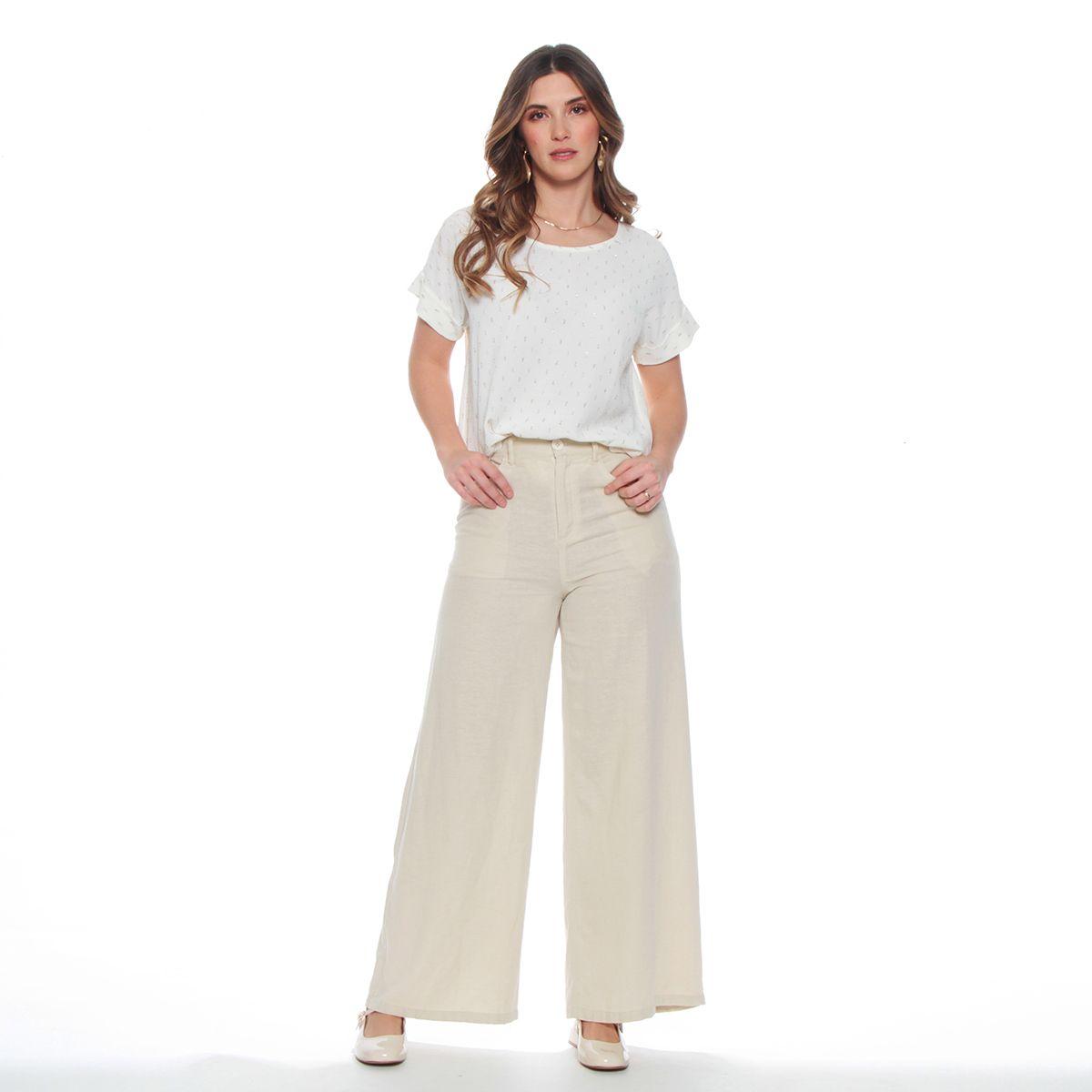 Blusa Manga Corta Escote Redondo Con Lurex-3