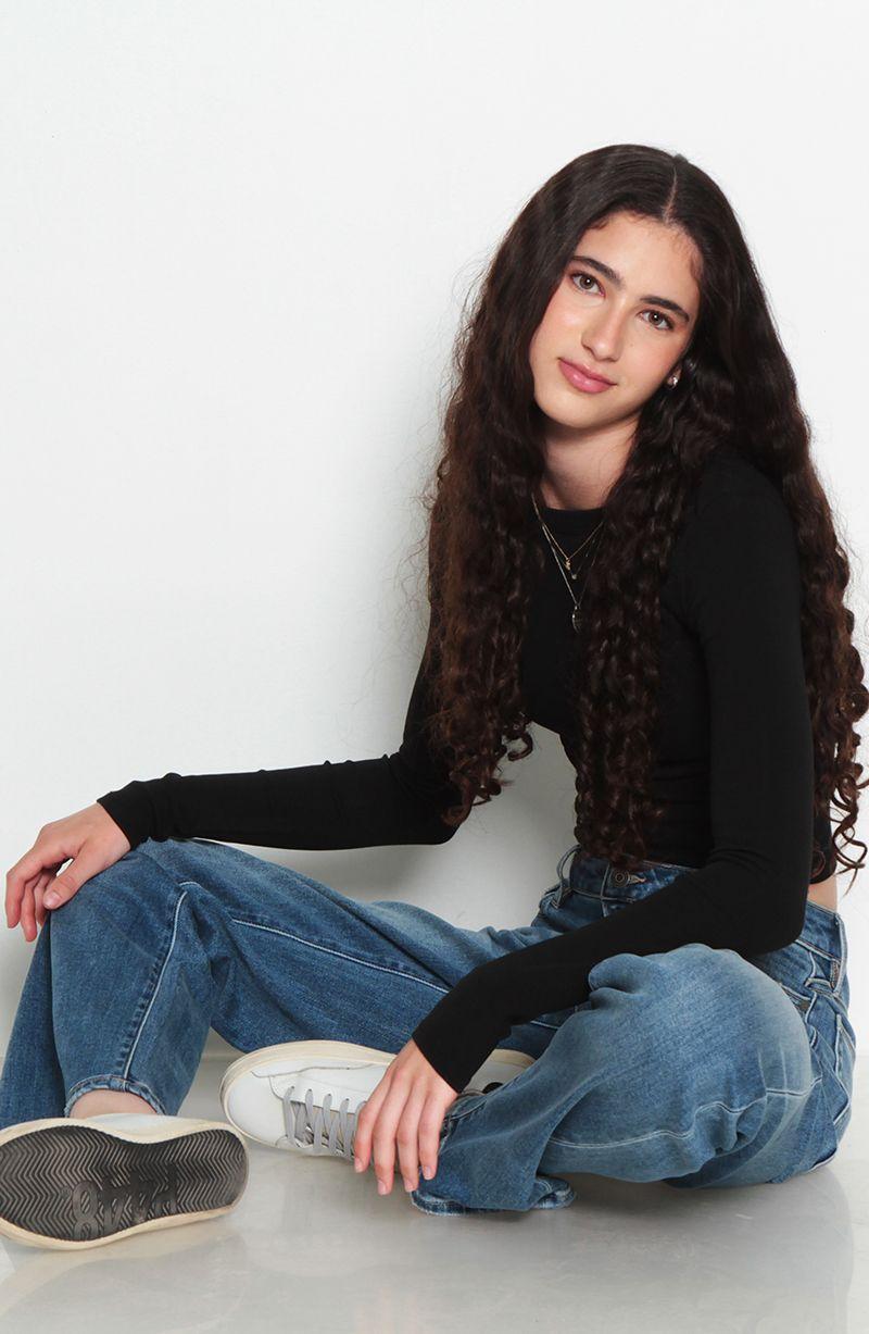 Jeans Recto Tiro    Alto Pretina   Basica 1 Boton-4