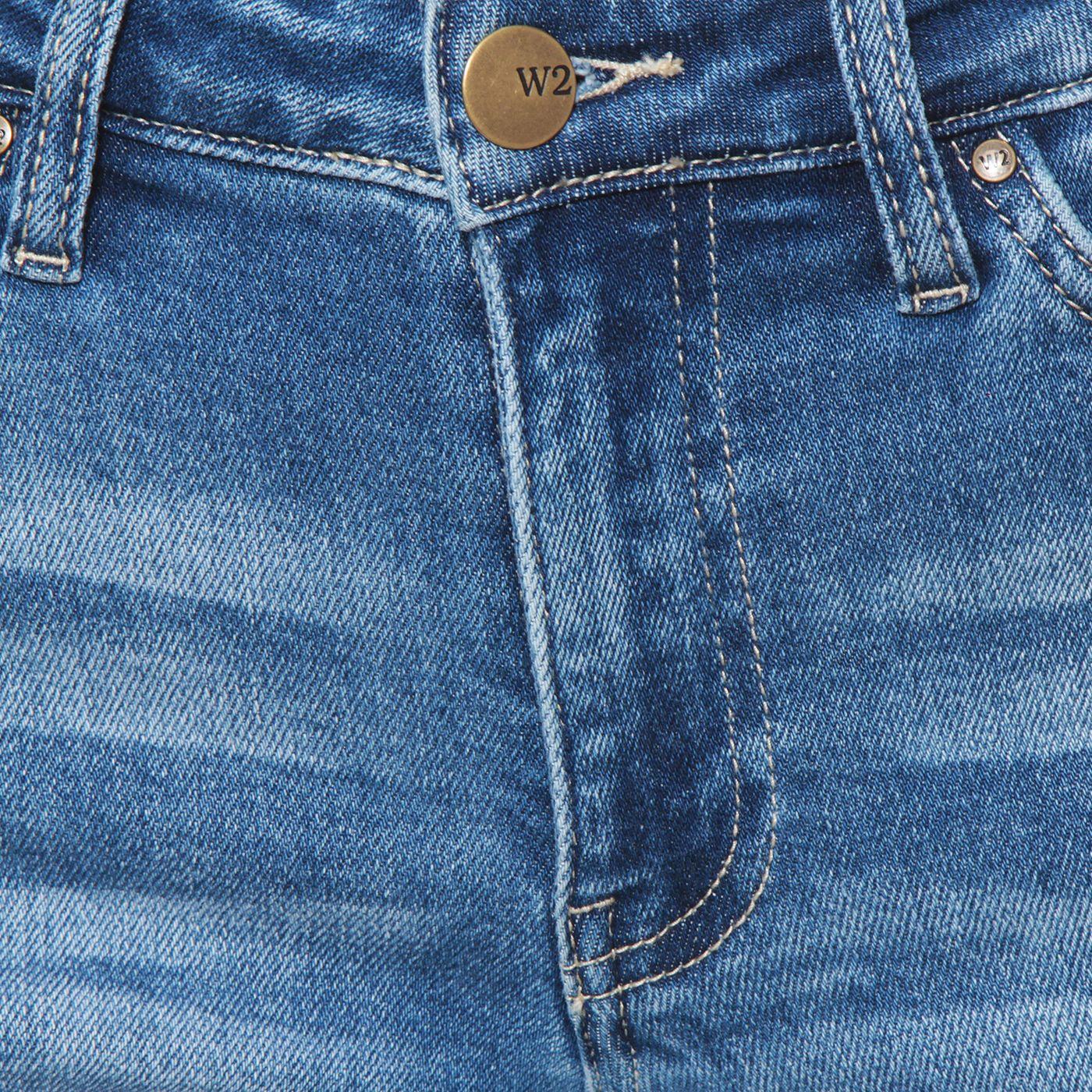 Jeans Crop Tiro Alto Pretina Basica 1  Boton-7