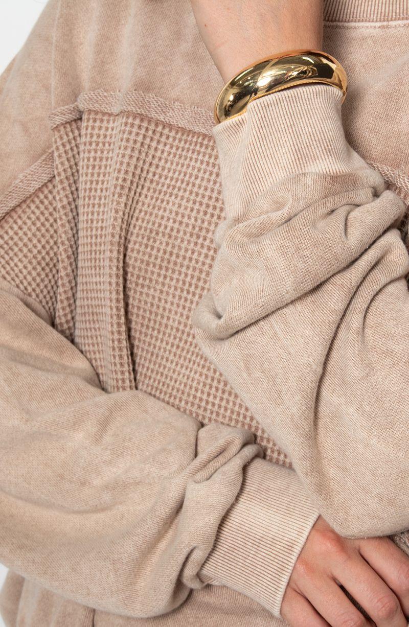 Sweater Acid Wash Manga Larga Escote Redondo Con Textura-3