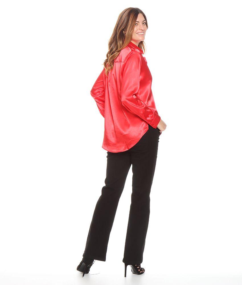 BLUSA CAMISERA MANGA LARGA SATINADA-1