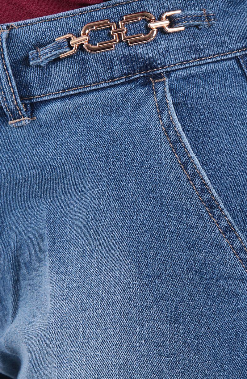 Short Tiro Alto Pretina Basica 1 Boton Con Aplicacion En Pretina-8