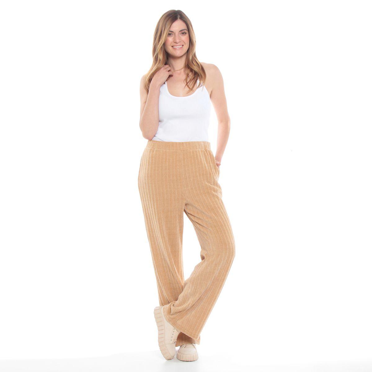 Pantalon Chenille Con Cintura Elasticada-3