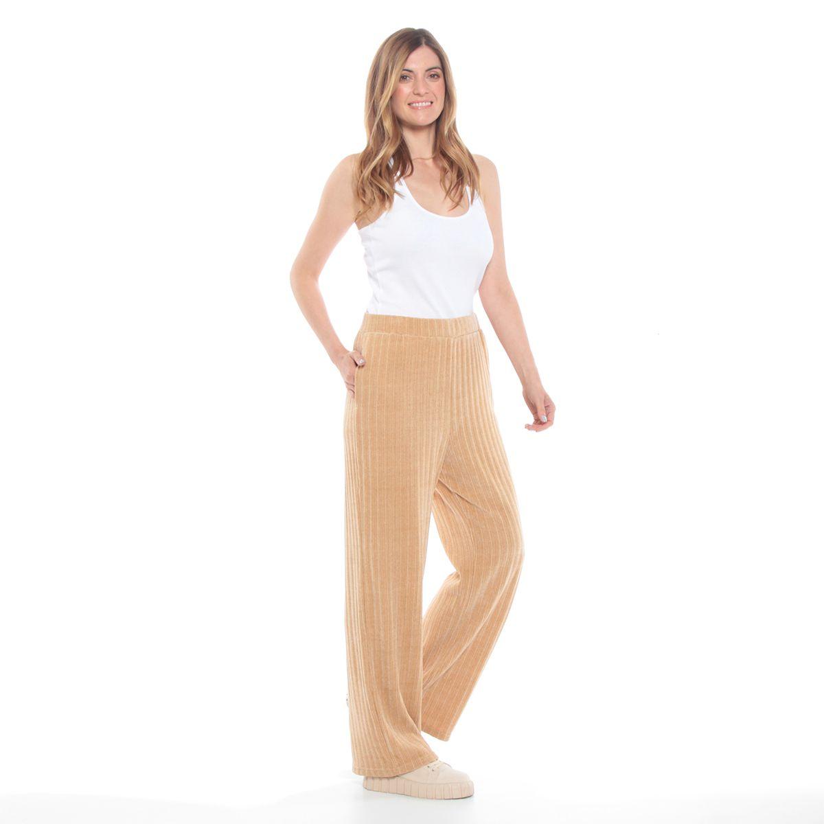 Pantalon Chenille Con Cintura Elasticada-4