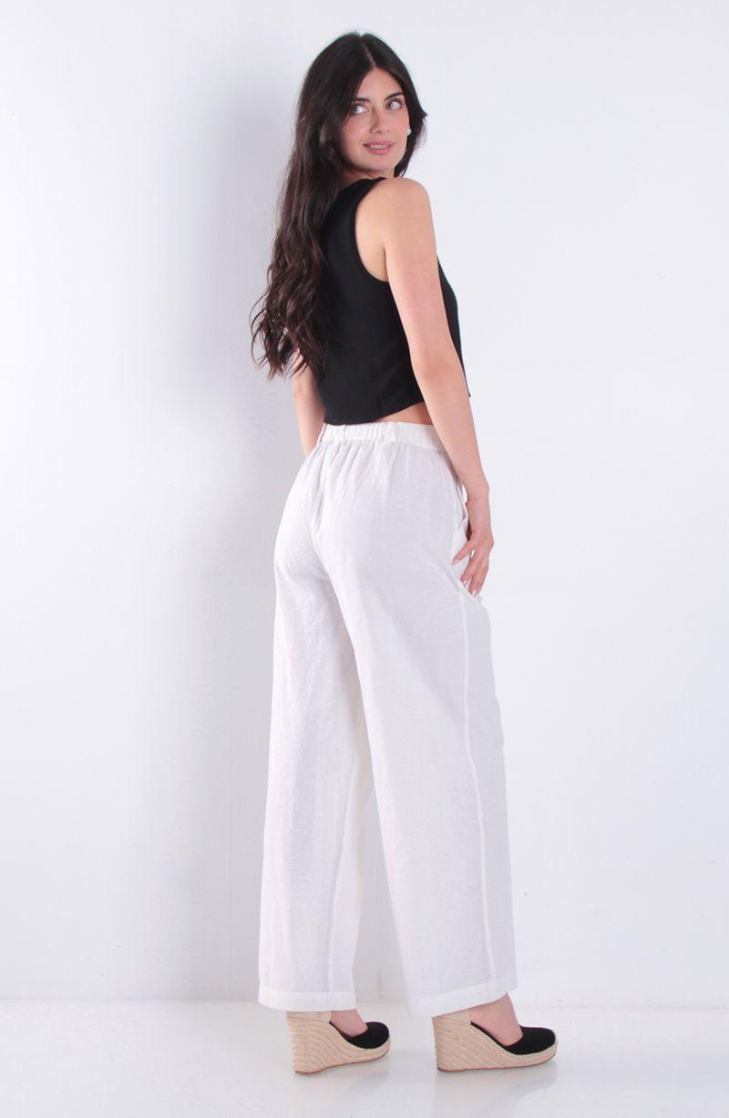 Blusa Sin Manga Abotonada En Delantero Escote V-6