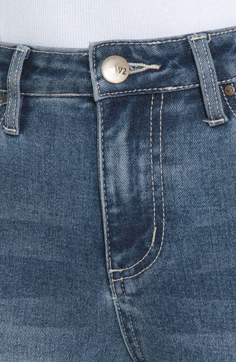 Jeans Recto Tiro Medio Pretina Baica 1 Boton Con Tapateas En Bolsillo-4