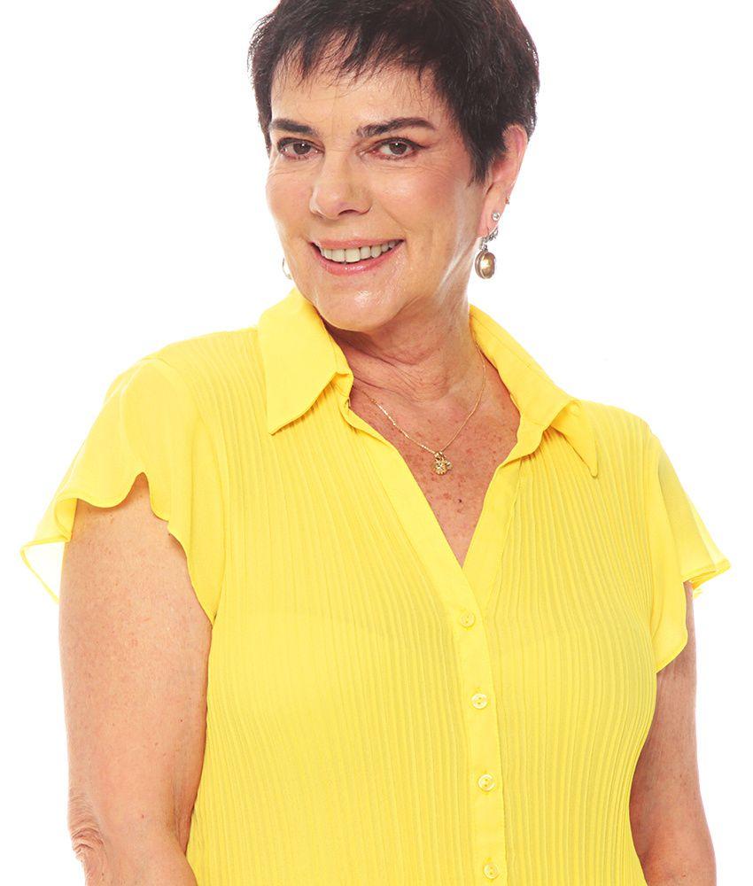 Blusa Plisada Abotonada Manga Corta-1