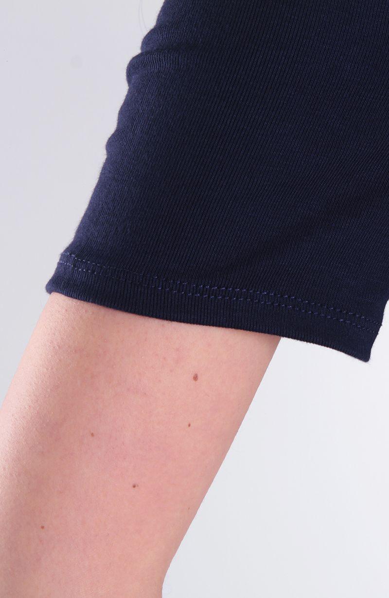 Polera Manga Corta Escote Cuadrado Rib 1x1-2