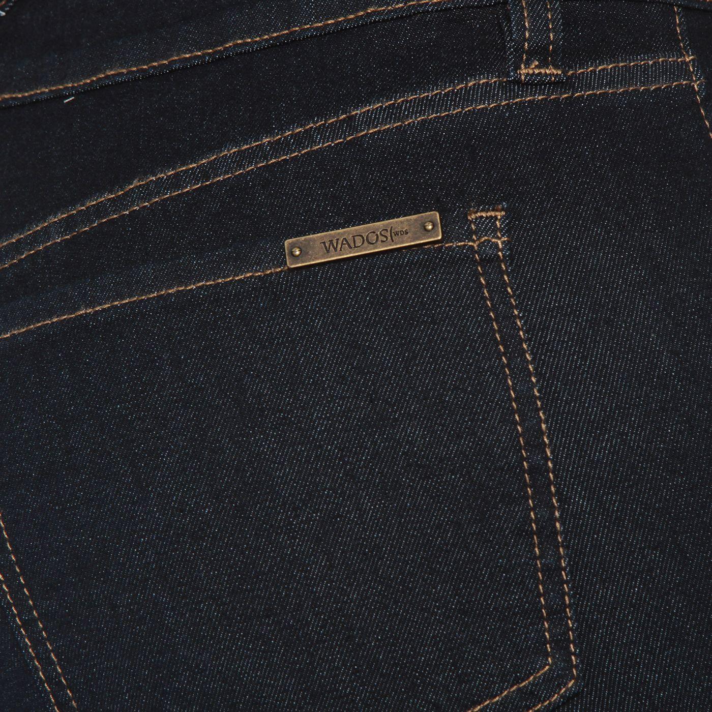Jeans Wide Leg Cuffed Tiro Alto Pretina Basica 1 Boton-5