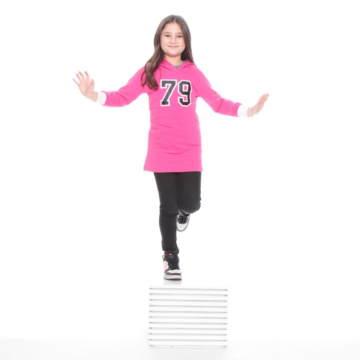 Poleron Infantil Con Gorro Estampado De Numero-2