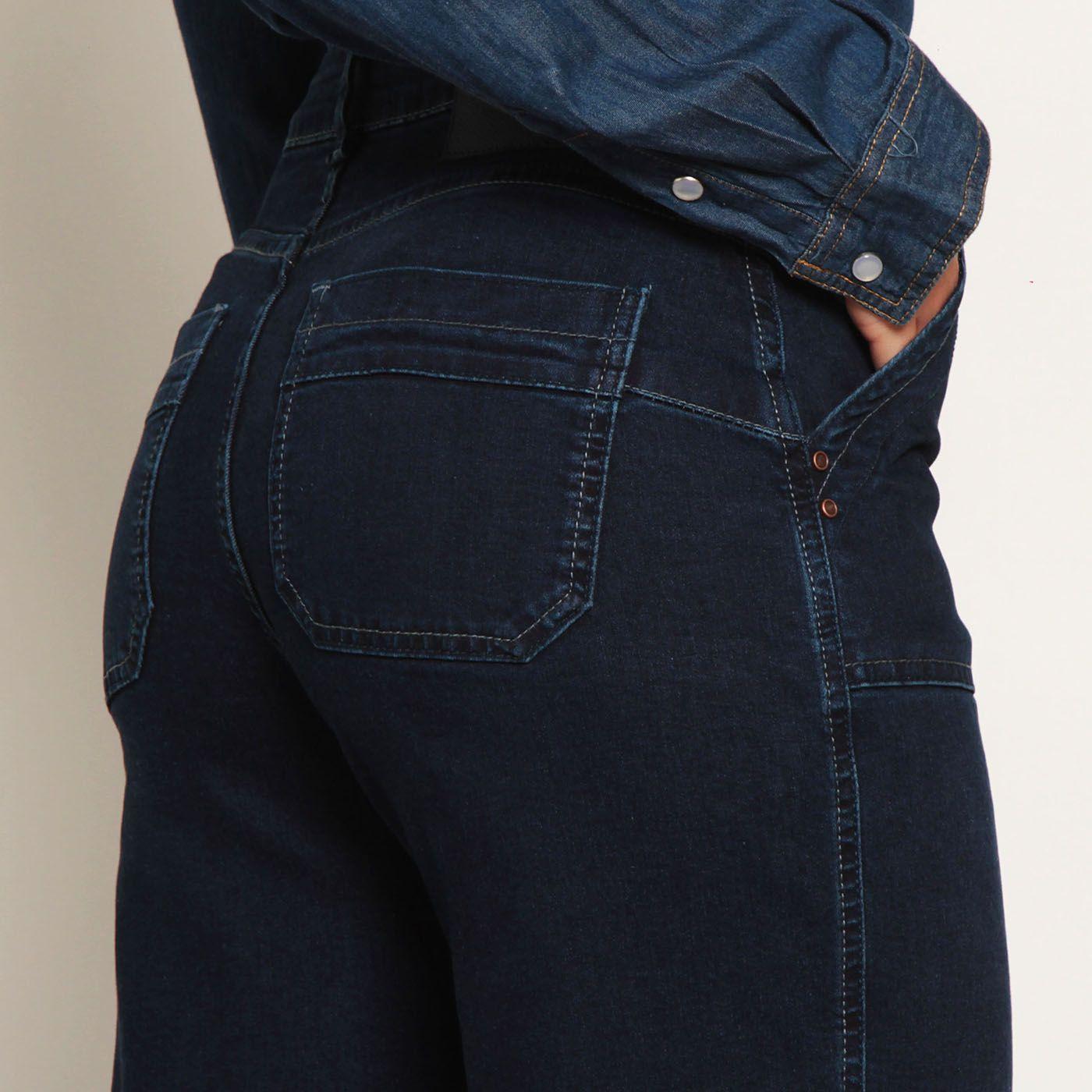 Jeans Cargo Recto Tiro Alto Pretina Un Boton-5