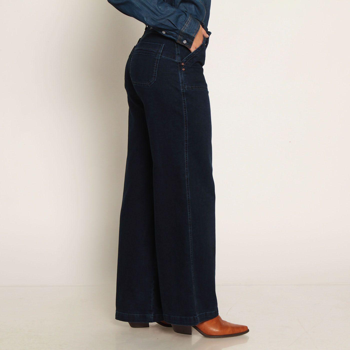 Jeans Cargo Recto Tiro Alto Pretina Un Boton-6