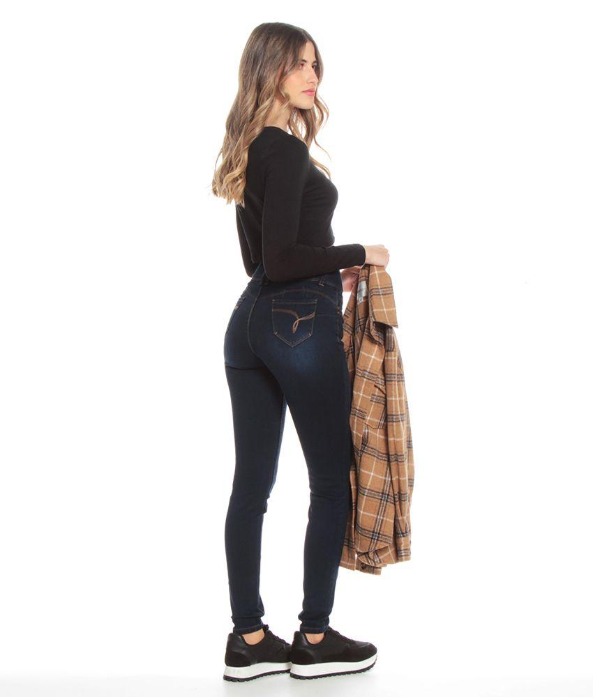 Polera Corta Manga Larga Solida Escote Redondo-5