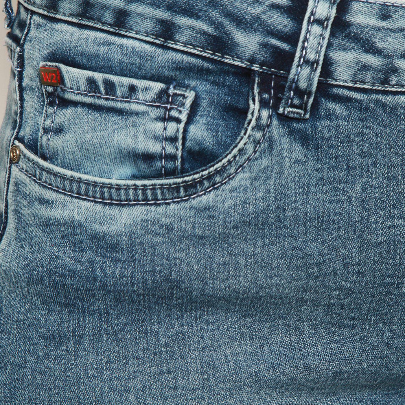 Jeans Recto Tiro Alto     Tapetas Falsas Pretina 1 Boton-7