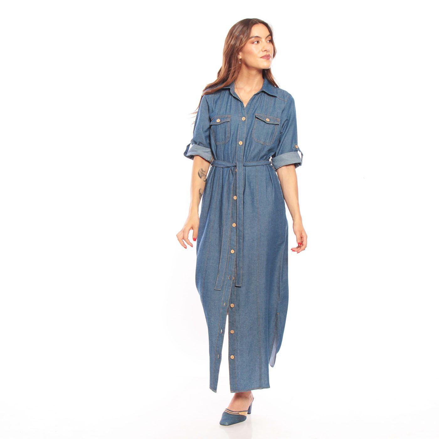 Vestido  Manga  Corta-2