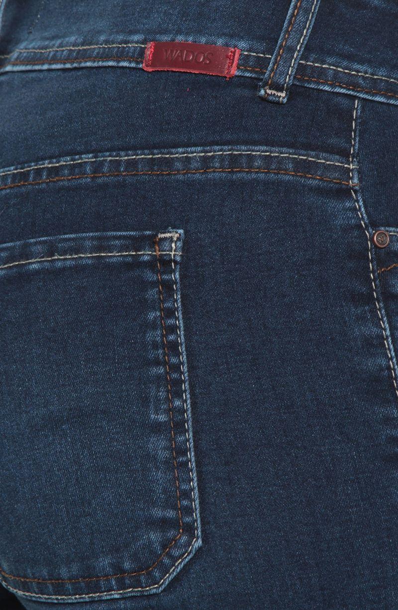 Jeans Cargo Pierna Flare Tiro Alto ,pretina Media Dos Botones-7