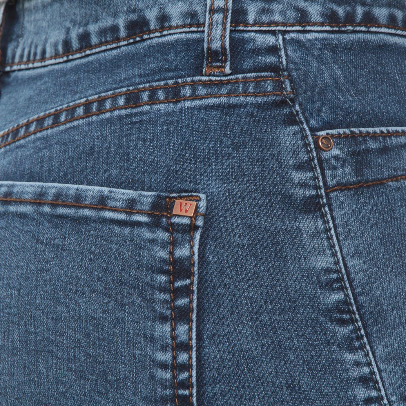 Jeans Flare Cargo Tiro Alto Pretina Basica-8