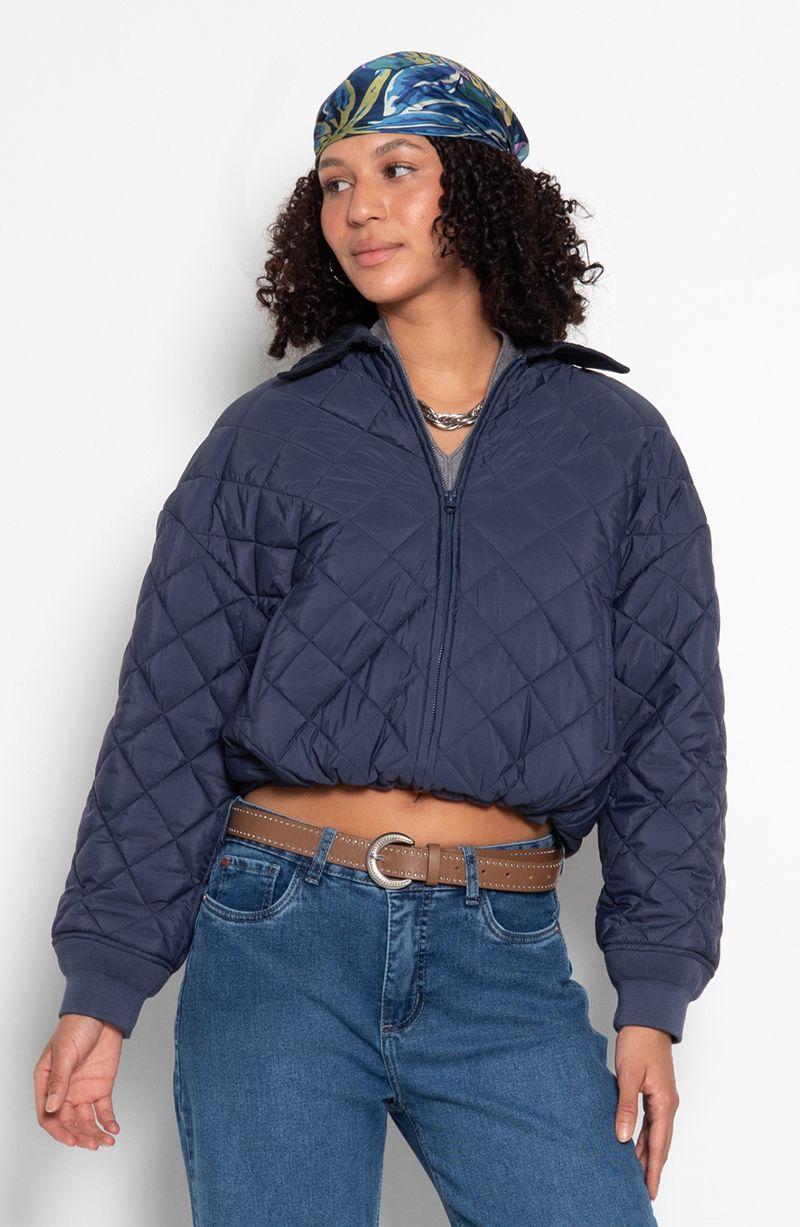 Chaqueta Manga Larga Con Bolsillo Y Cierre Delantero-4