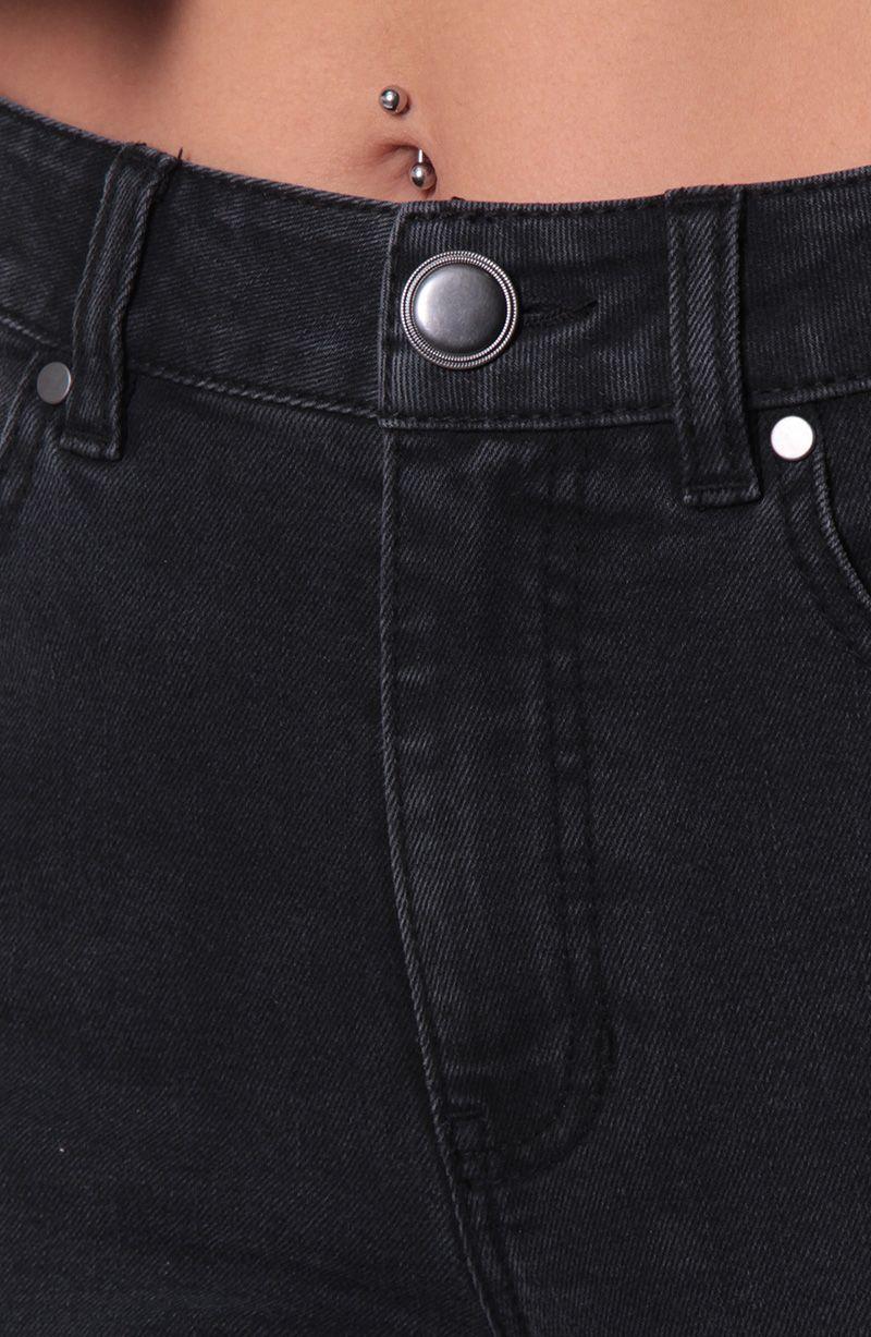 Jeans Recto   Tiro Alto Pretina  Basica 1 Boton-2