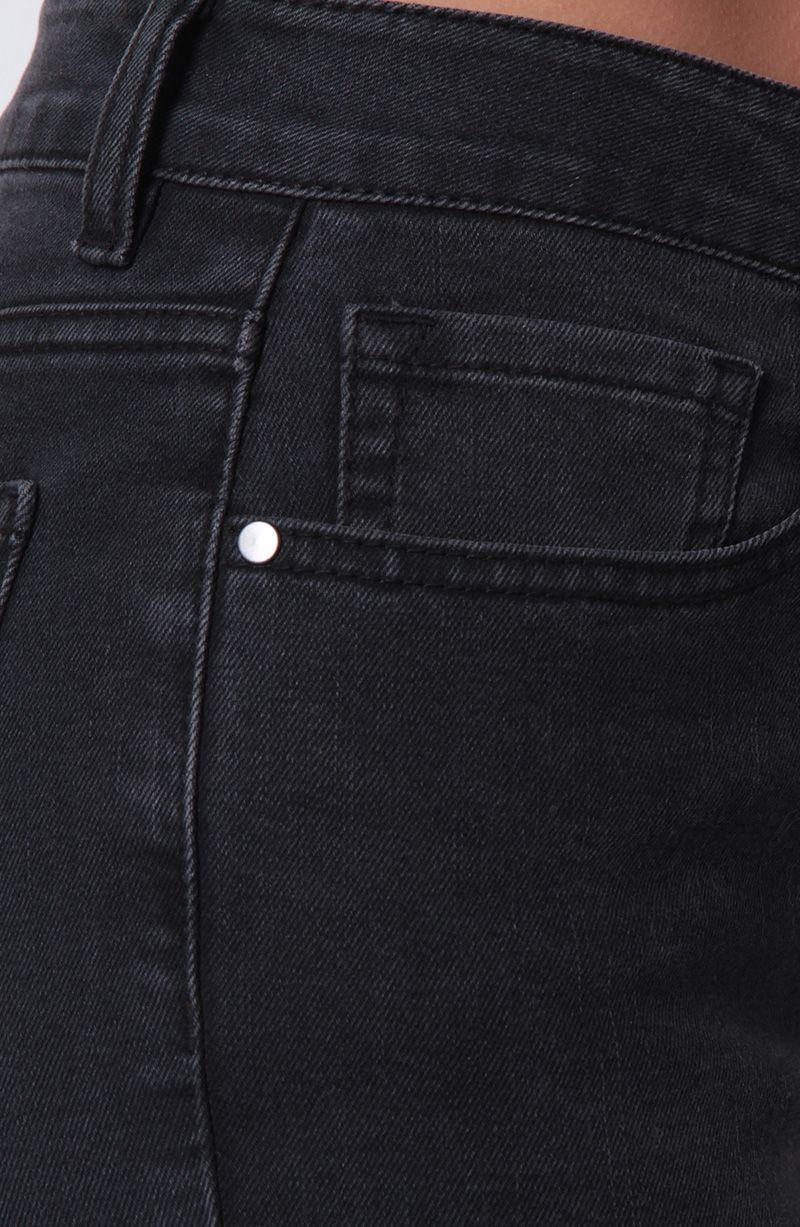 Jeans Recto   Tiro Alto Pretina  Basica 1 Boton-3