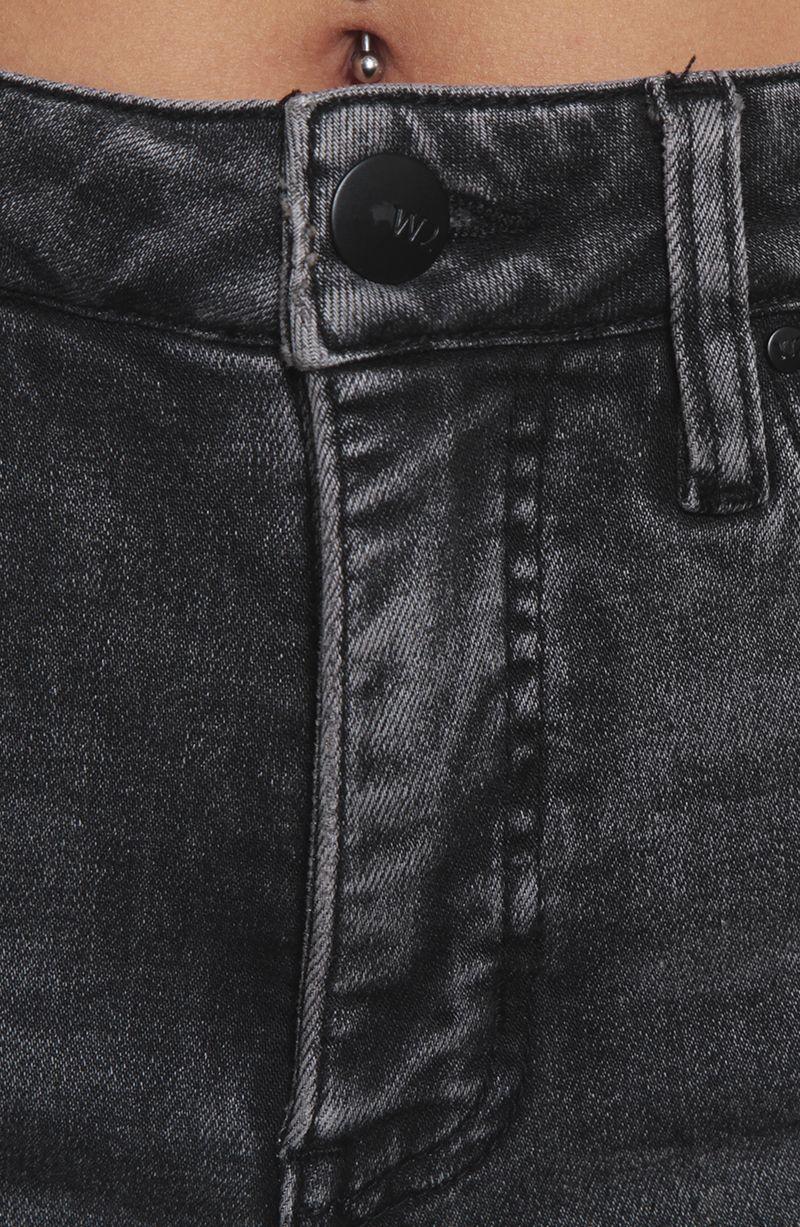 Jeans Flare   Tiro Alto   Pretina Basica 1 Boton-2