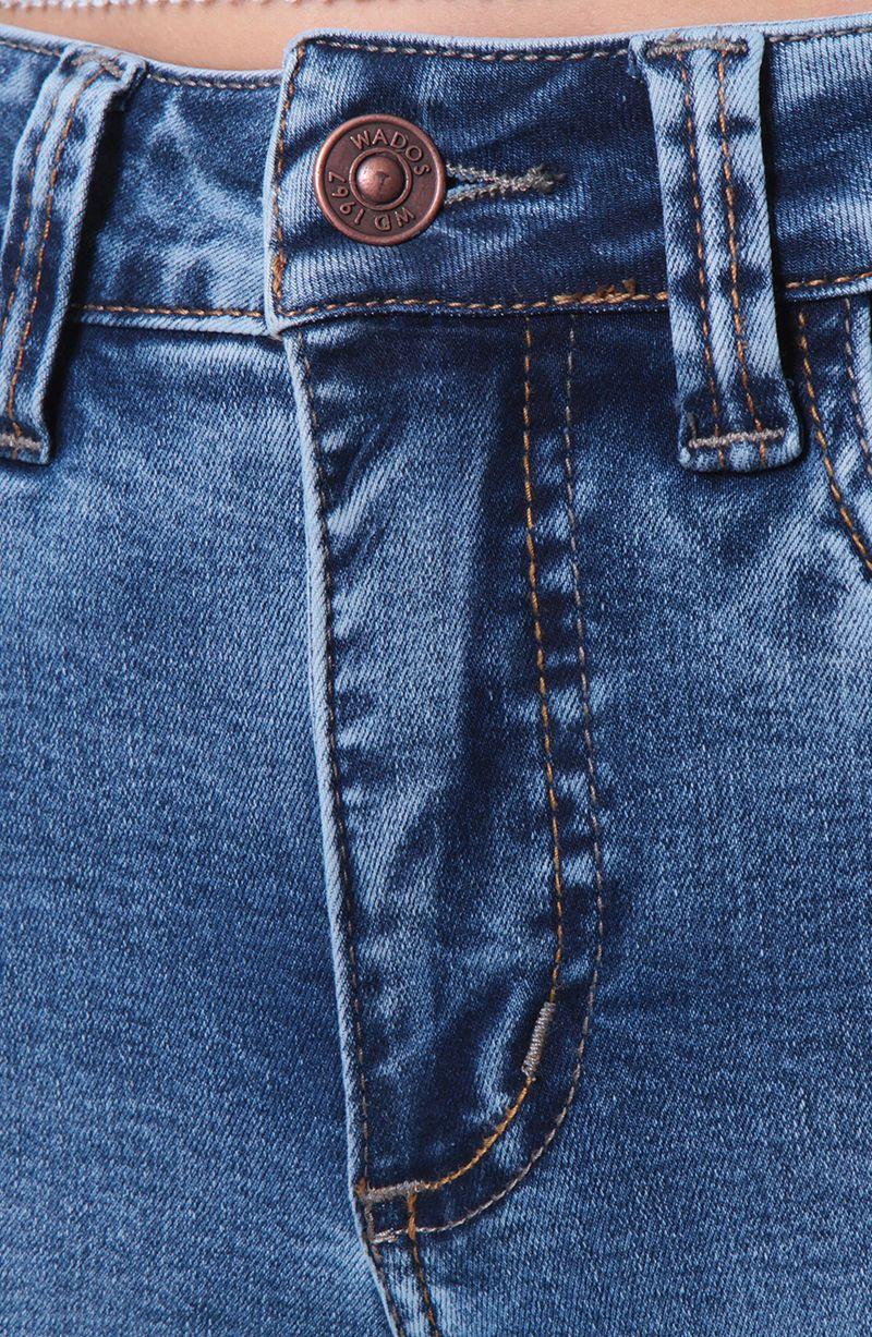 Jeans Recto Tiro Alto  Pretina Basica 1 Boton Push In   Push Up-5