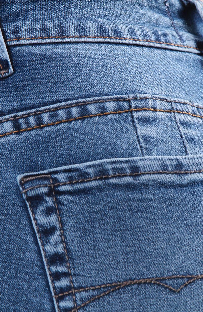 Jeans Recto Tiro Alto  Pretina Basica 1 Boton Push In   Push Up-8