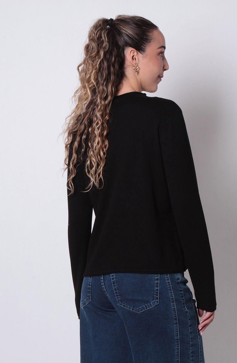 Sweater Manga  Larga Escote   Redondo-2
