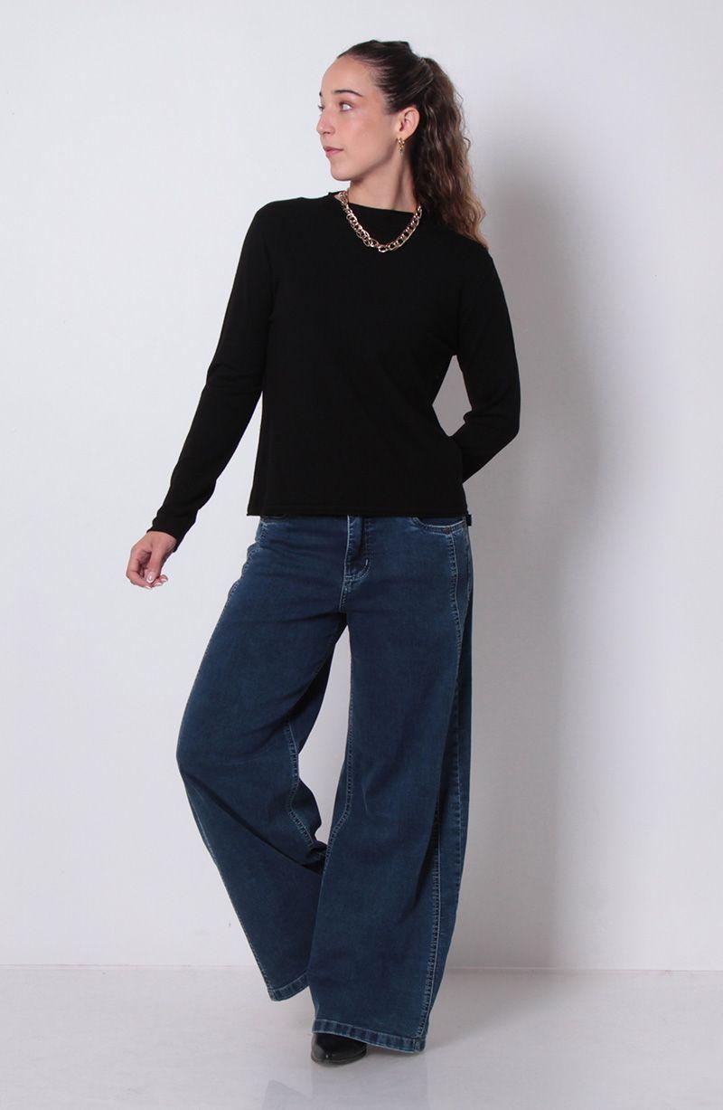 Sweater Manga  Larga Escote   Redondo-6