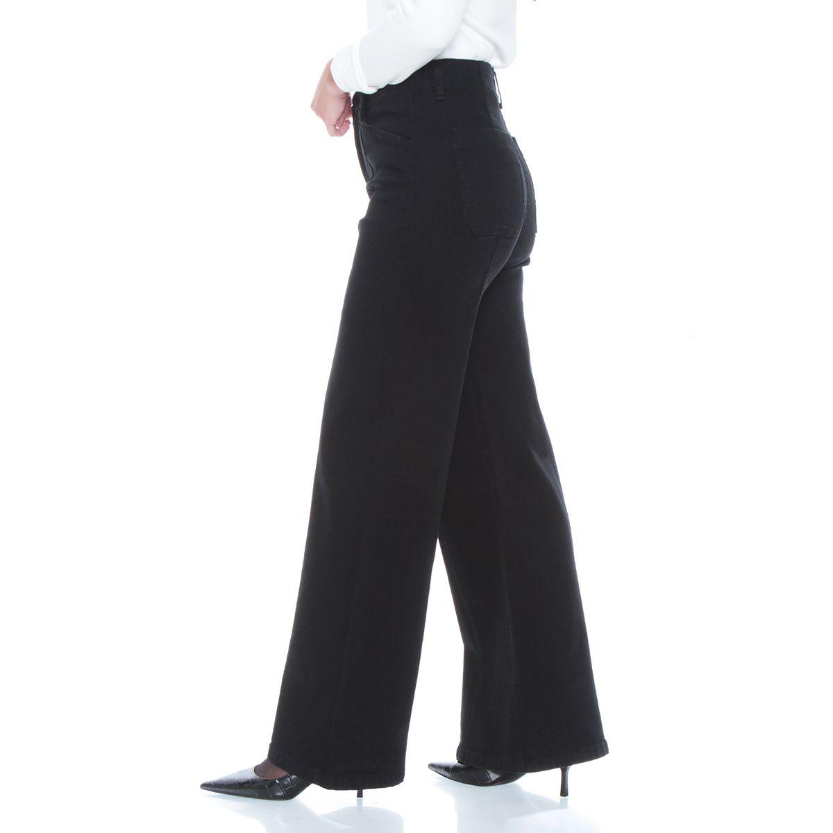 Jeans Wide Leg Tiro Alto Pretina Interna 1 Boton Corte Centro-2