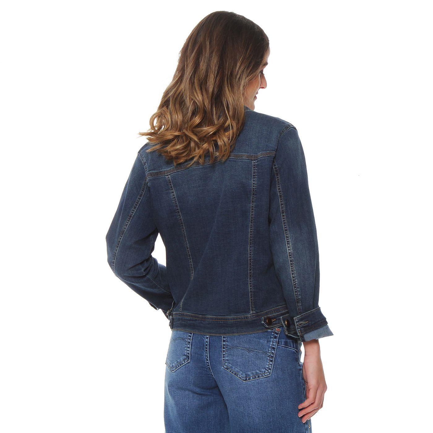 Chaqueta Manga Larga Denim Con Bolsillos-4