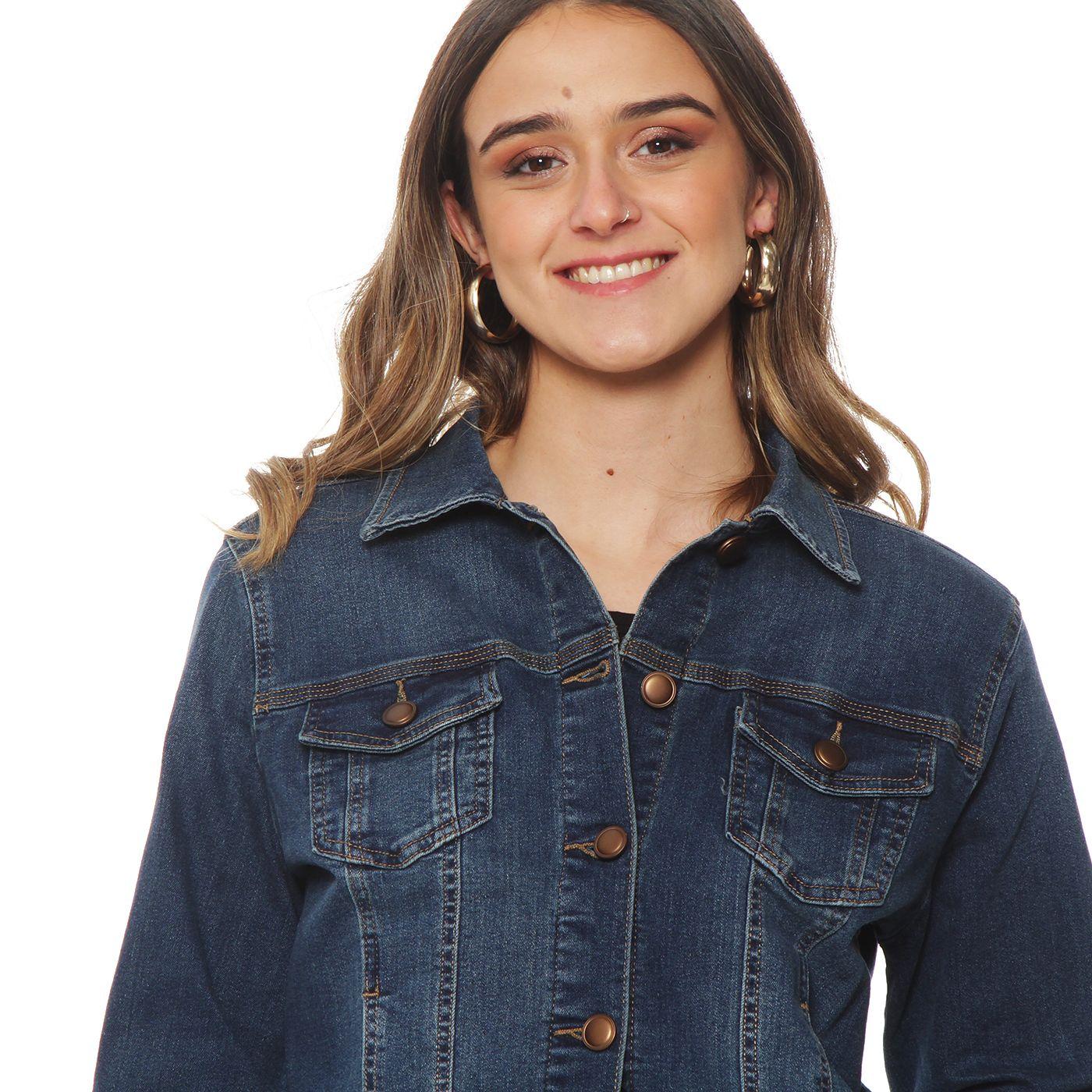 Chaqueta Manga Larga Denim Con Bolsillos-6