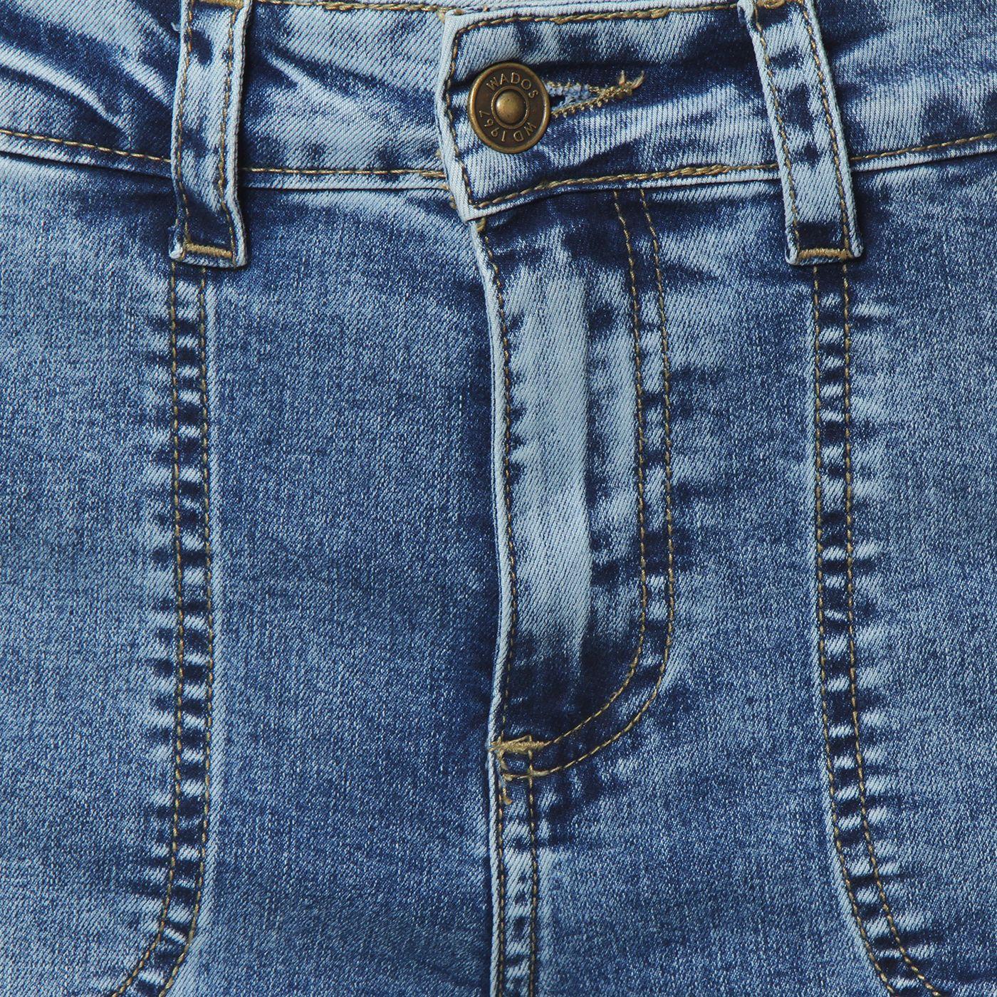 Jeans Cargo Wide Leg Tiro Alto Pretina Basica  1 Boton Costadillo-7