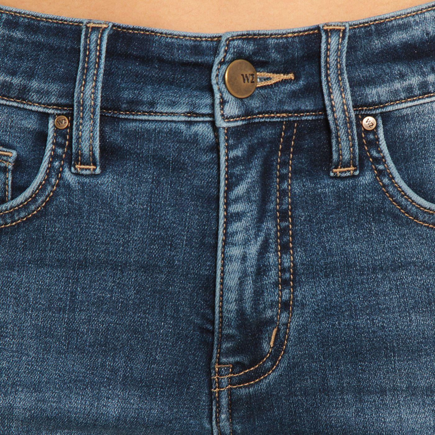 Jeans Wide Leg     Tiro Alto Pretina Basica 1 Boton-7