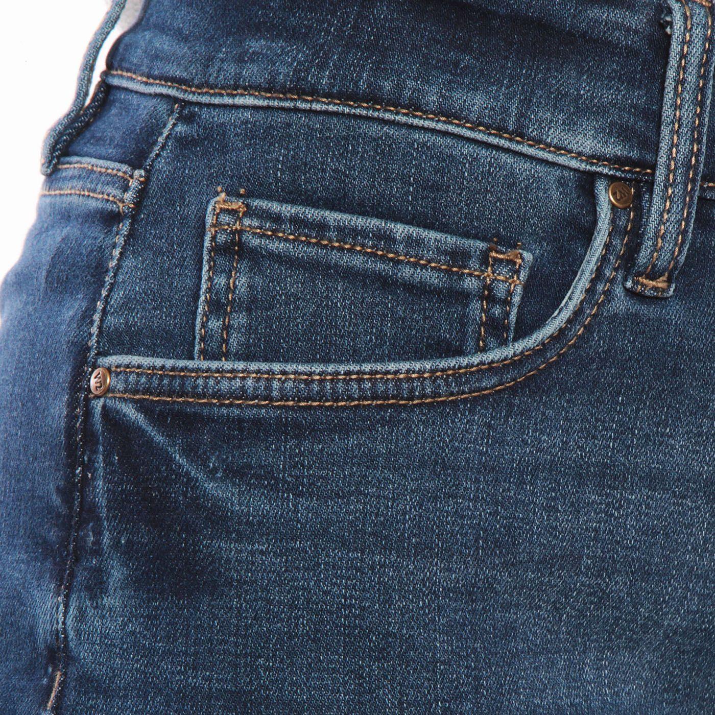 Jeans Wide Leg     Tiro Alto Pretina Basica 1 Boton-6