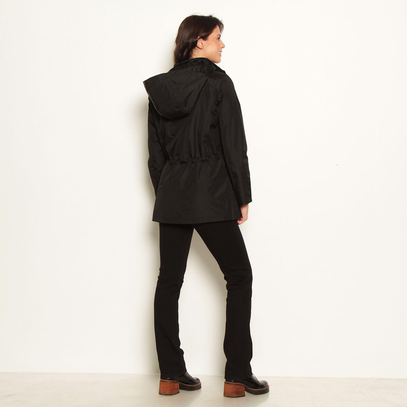 Chaqueta Manga Larga Con Capucha Y Cintura Ajustable-7