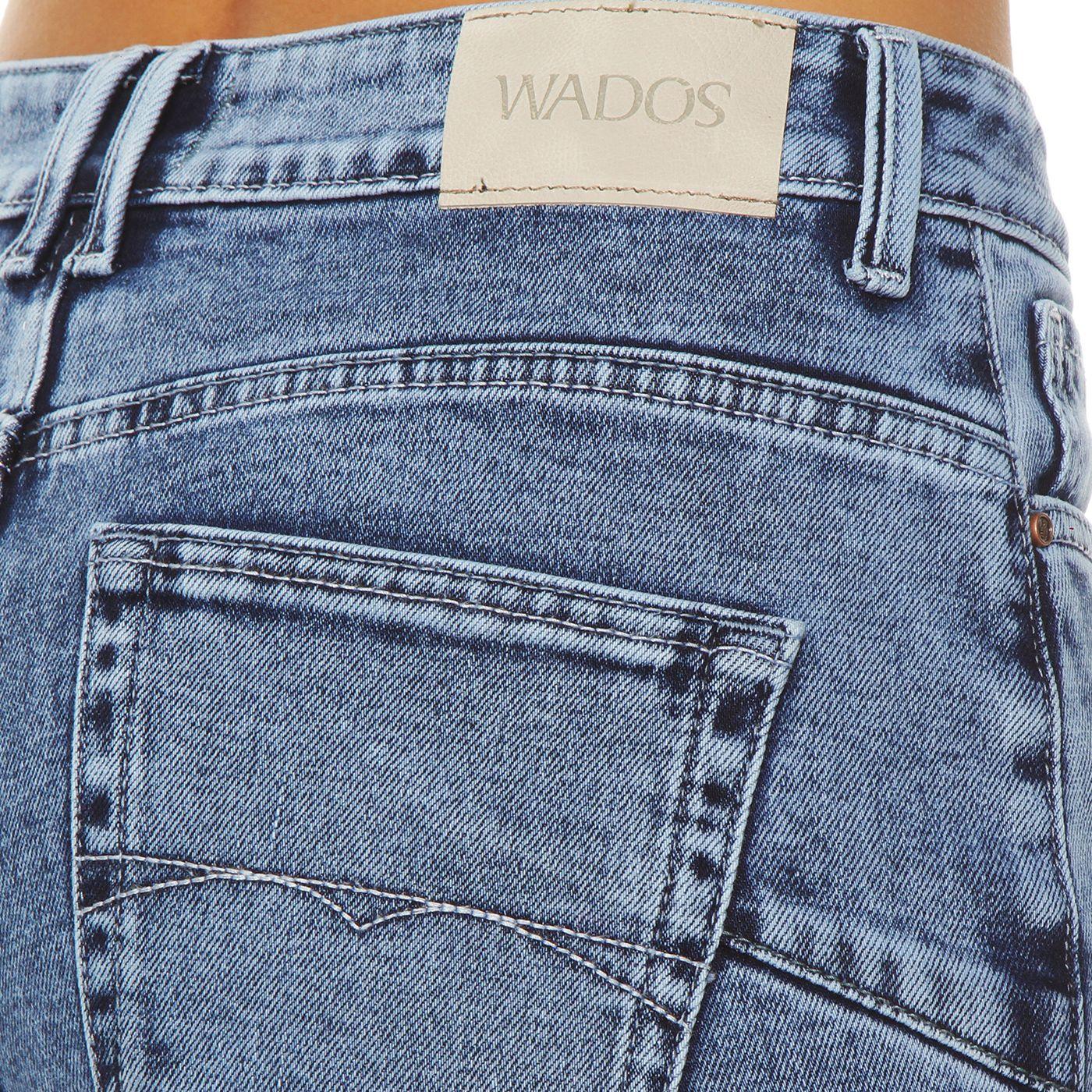 Jeans Recto Tiro Alto Pretina Basica 1 Boton Push Up Roll Up-8