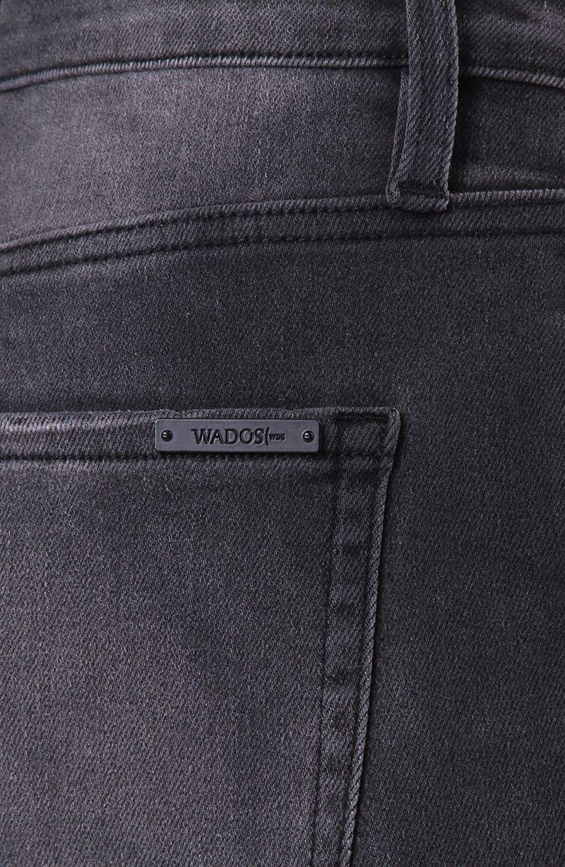 Jeans Wide Leg Tiro Alto Pretina  Basica 1 Boton-9