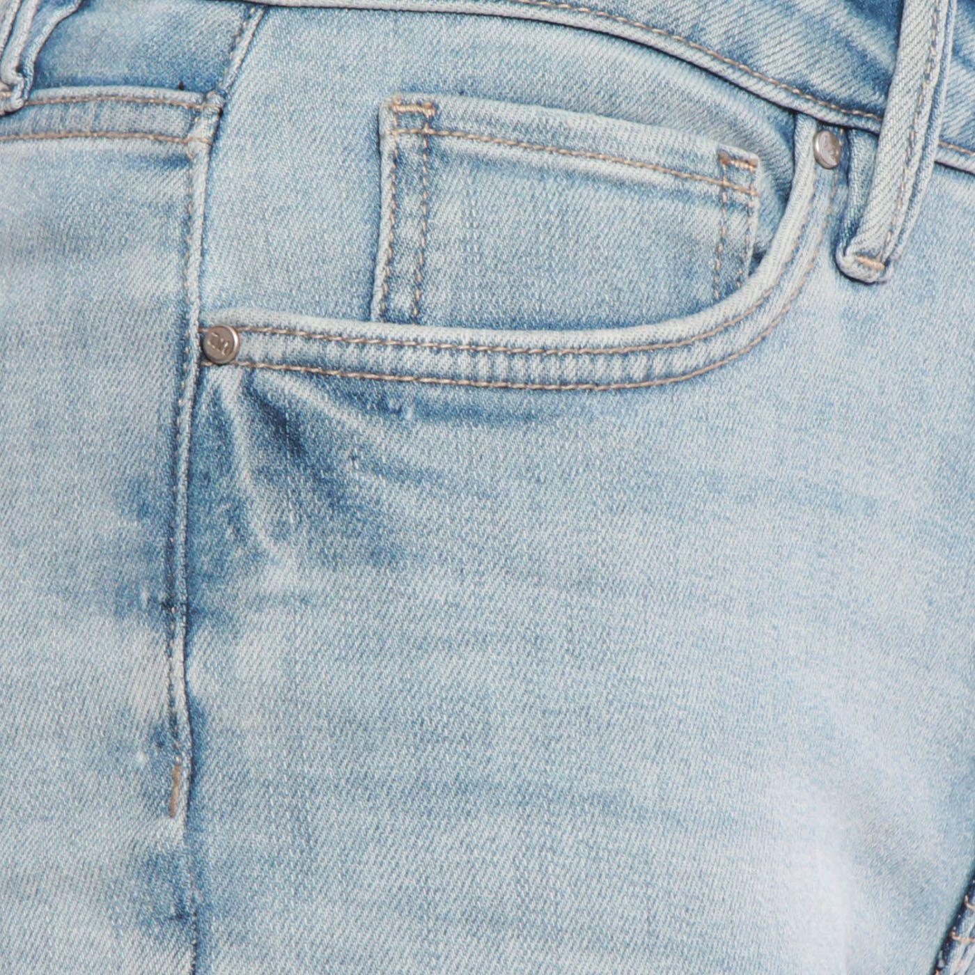 Jeans Flare Tiro Alto Pretina   Basica 1 Boton-2