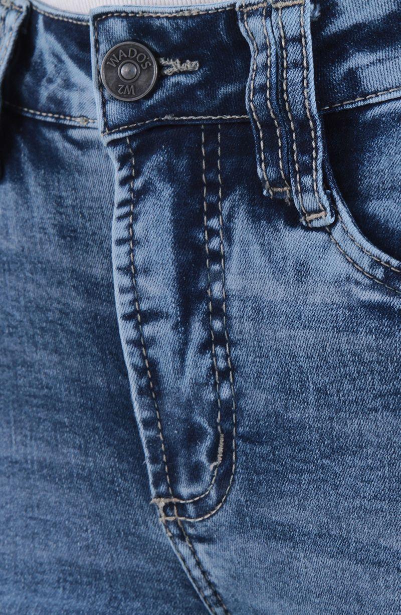 Jeans Recto Tiro Alto Pretina Basica Un Boton-6