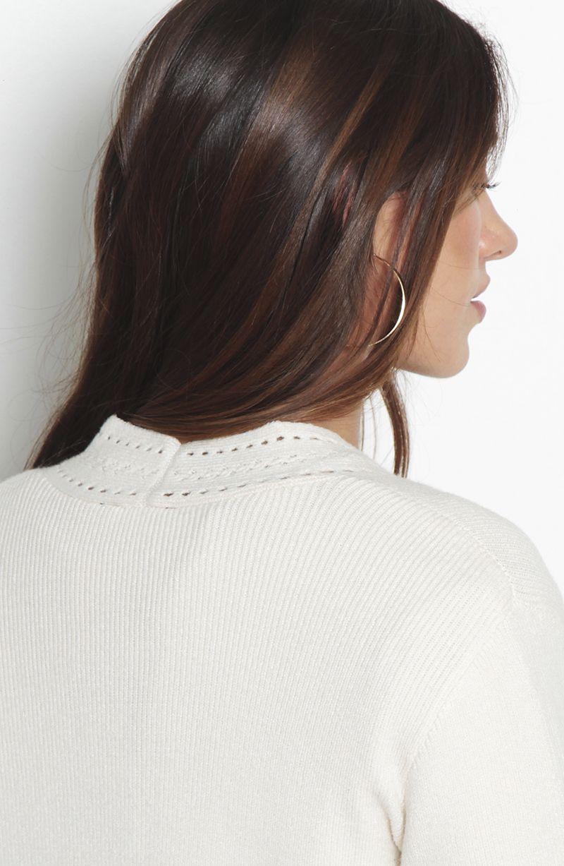 Chaleco Manga Larga  Con Detalle En Solapa-7