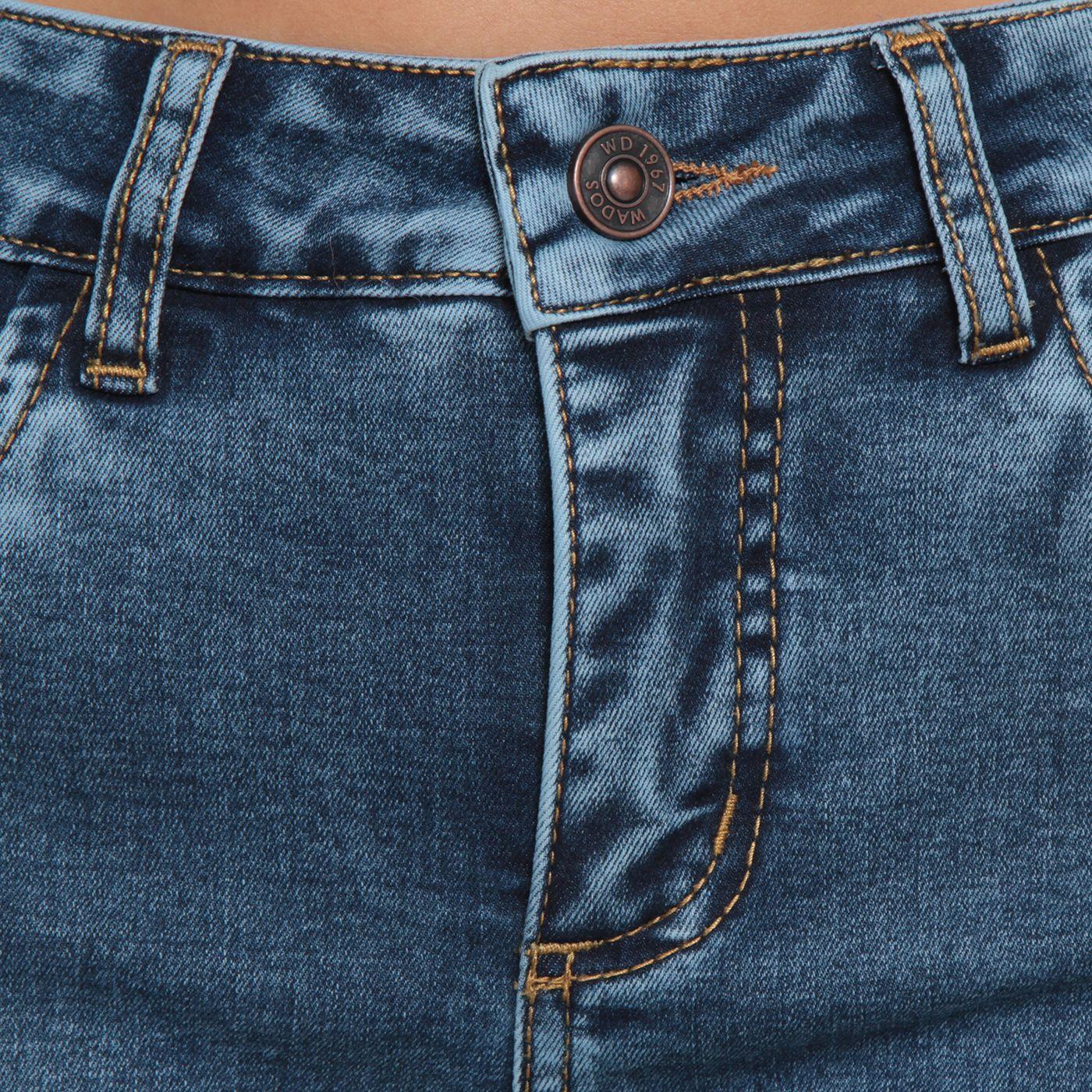 Jeans Recto Tiro Alto Push In Push Up Pretina Basica 1 Boton-2