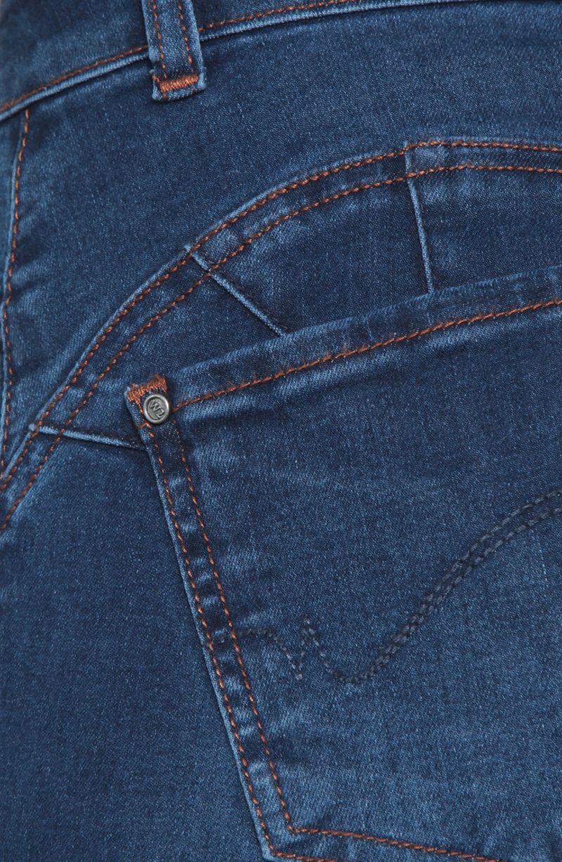 Jeans Push Up Tiro Medio Pretina Basica Un Boton Pierna Recta-6
