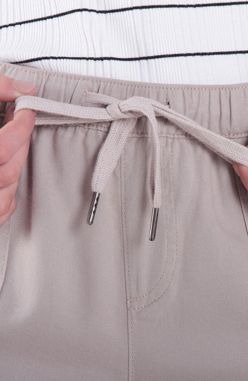 Pantalon Crop Tiro Alto Pretina Elasticada-3